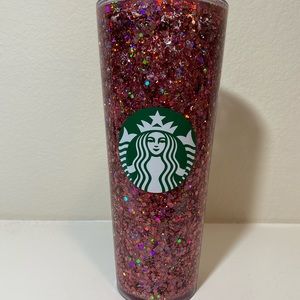 Rose Gold Holo Snow Globe Cup